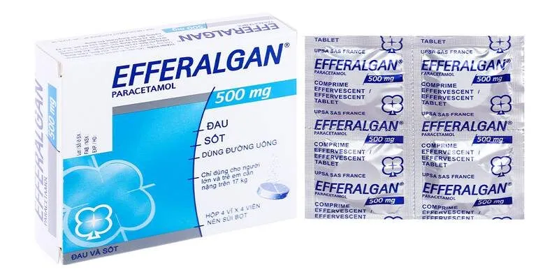 Tác dụng phụ khi dùng thuốc efferalgan 500mg.